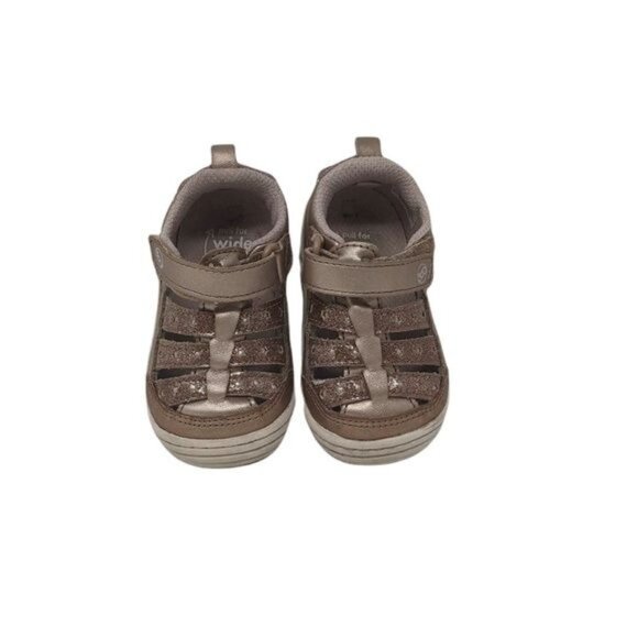 Stride Rite Devany Rose Gold Metallic Sneaker Girls Size 4 Stride Rite  Devany R - Picture 9 of 12